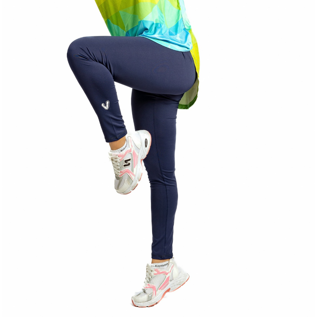 Navy blue shape leggings