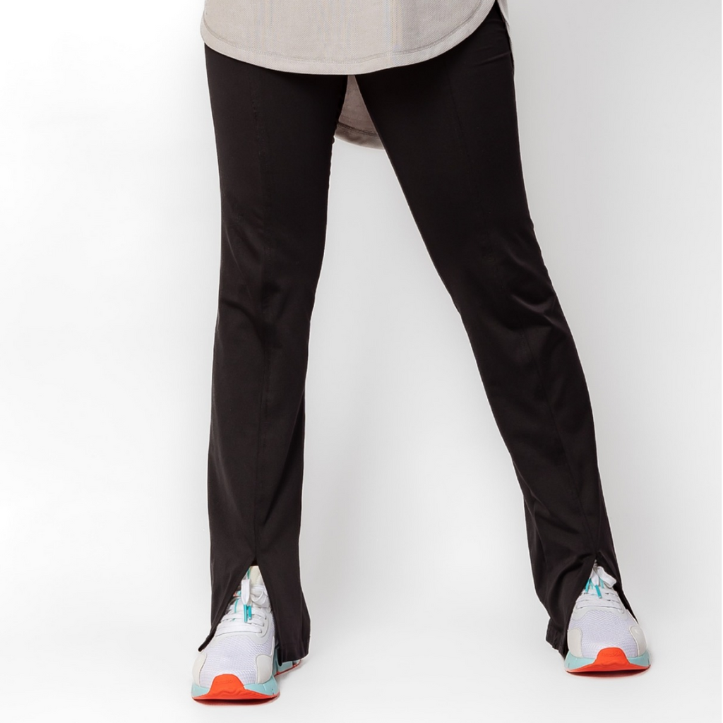 Black Split Pants