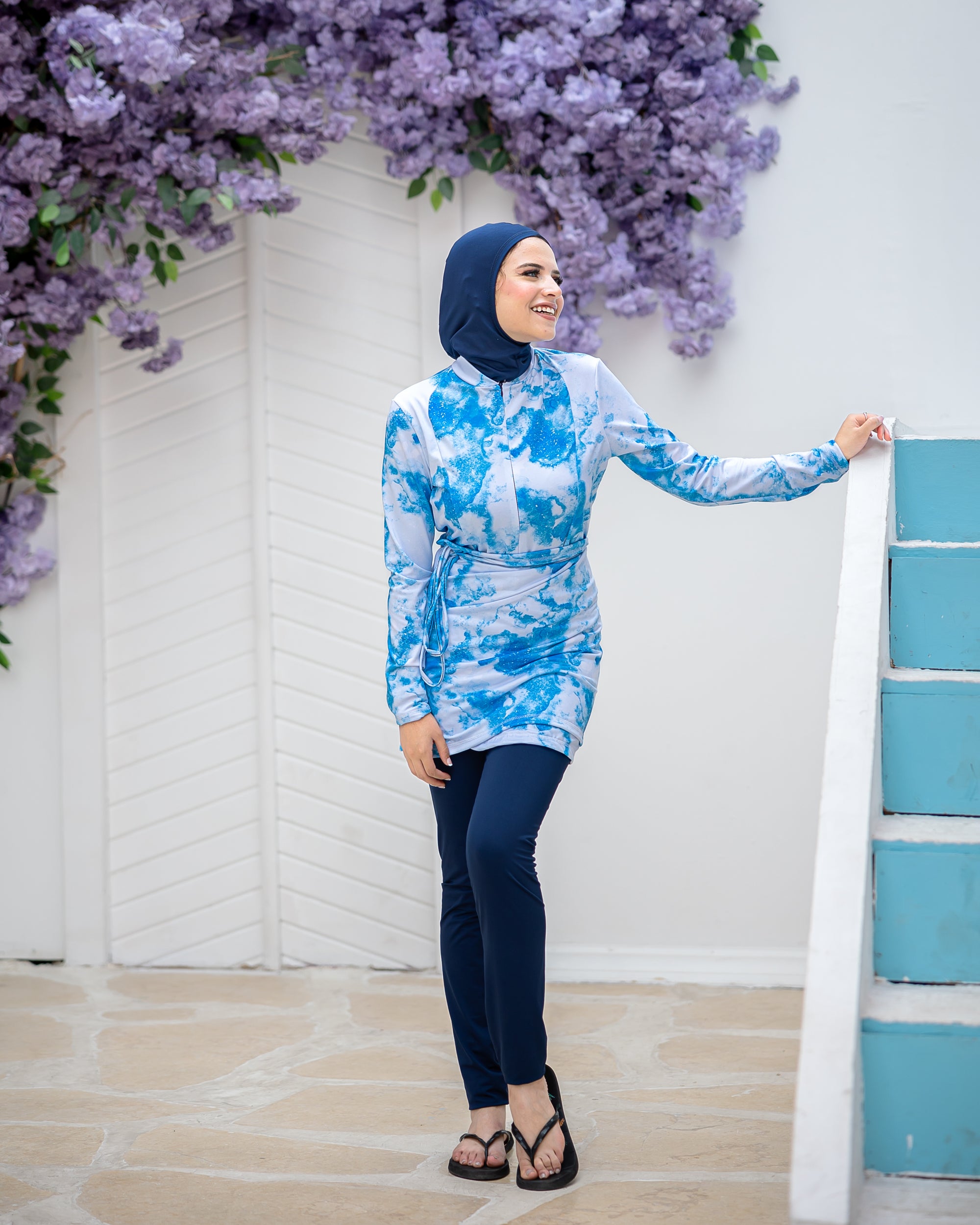 Sky top with skirt