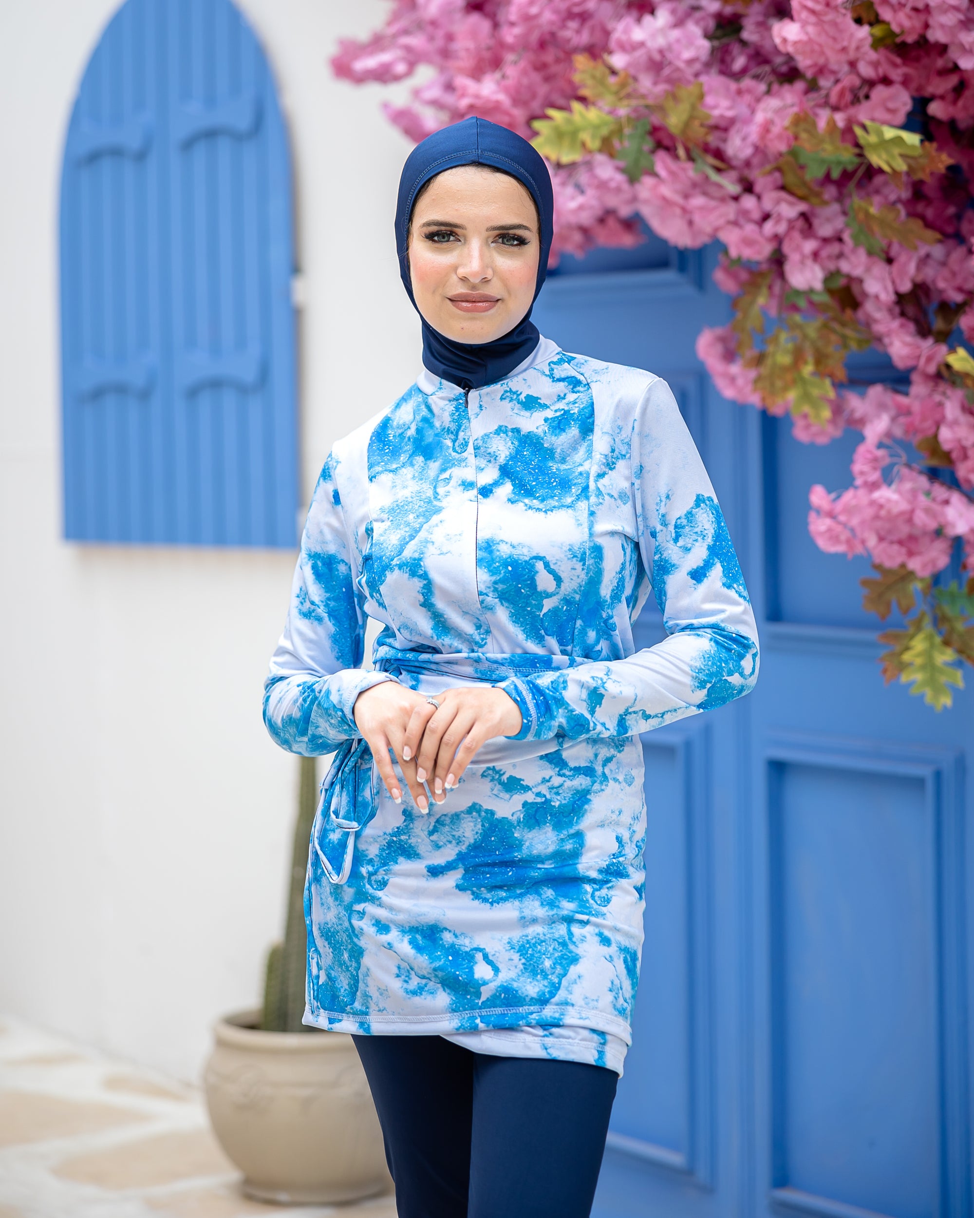 Sky top with skirt