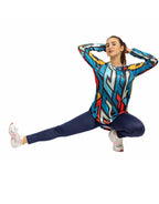 Navy blue shape leggings