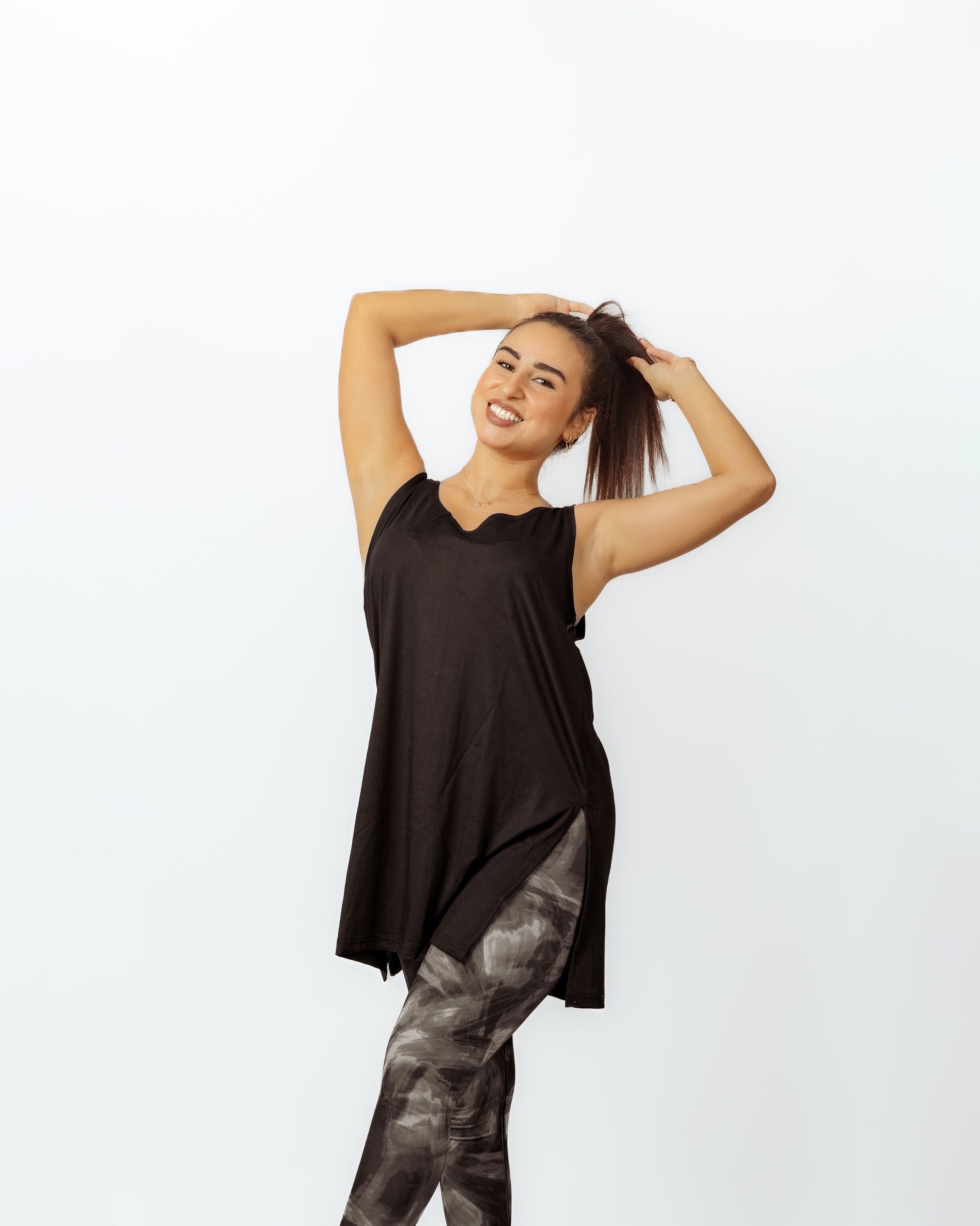 All in one black top