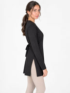 Cross wrap top (black)