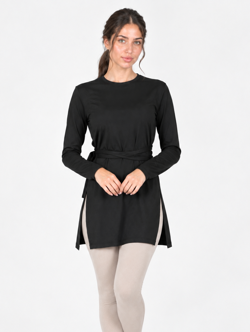 Cross wrap top (black)