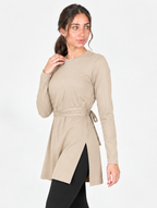 Cross wrap top (beige)