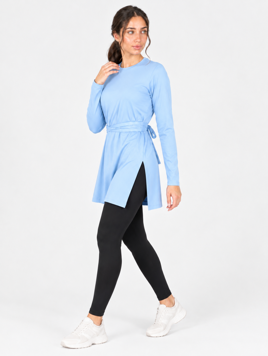 Cross wrap top (Sky)