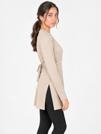 Cross wrap top (beige)
